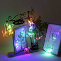 Miniatyrbillede 3 af 10: 1,2 m / 3,9 ft 10 LED Butterfly Fairy String Lights - Farverige Hjem & Have Juledekoration
