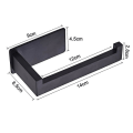 Miniatyrbild 5 av 5: Toilet Roll Holder Without Drilling, Self Adhesive Toilet Roll Holder (Color: Black)