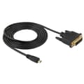 Miniatyrbillede 2 af 4: (Ny) 1,8 m Micro HDMI (Type-D) Han til DVI 24+1 Pin Han Adapterkabel Not Specified
