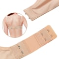 Miniatyrbillede 2 af 7: BH-förlängare dubbelkrok vit/svart/beige 3-pack