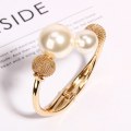 Miniatyrbillede 2 af 3: Pearl Color Cuff Armbånd Armbånd Åben Justerbar til kvinder