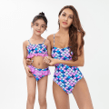 Pikkukuva 1 / 2: Uimapuku nainen tyttö, uimapuku printed bikinit, aikuisten lasten äiti ja tytär uima-asut (1 kpl) Kid 164 cm