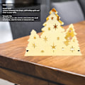 Miniatyrbillede 5 af 5: Juletræsserviettholder i rustfrit stål - Guld vævpapirhåndklædeholder til hjemmet og restaurant opbevaring
