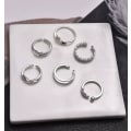 Miniatyrbilde 3 av 5: 12-pack Boho Ringer / Øredobber - Justerbar silver