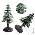 Miniatyrbilde 7 av 7: Miniatyr Juletre med Høy Simulering - Kunstig Modell for Bursdagskakedekorasjon & Mikrolandskaps Ornament