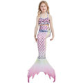 Pikkukuva 4 / 5: Tyttöjen Mermaid Tail -uimapukuasu Prinsessa Bikini set E402 3-4 Years