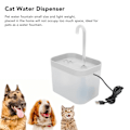 Miniatyrbild 7 av 7: 1,5L kattvattenfontän Tyst automatiskt cirkulationsflöde Vattentät dricksfontän för husdjur med armbågsmunstycke Transparent Vit Transparent White 1.5L