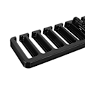 Miniatyrbillede 9 af 10: Alsidig Roterende Slipsholder - Sort Organizer til Slips, Bælter og Tilbehør Opbevaring