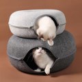 Miniatyrbild 7 av 10: Cat Nest Cat Tunnel Donut BLÅ Blue