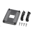 CPU kylfläns monteringsfäste bakplatta AMD Ryzen Socket AM4 CPU fläktkylare Black Square Hole