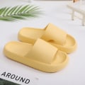Miniatyrbild 1 av 7: Lätta tofflor Comfort Casual tofflor med öppen tå plattform strandsandaler Yellow 42-43