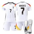 Miniatyrbilde 1 av 2: 2024 Landslag Fotballdrakt EM, Passer for Barn og Voksne Tyskland Hjemme Nr. 7 med Sokker - 2XL 2XL