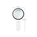 Miniatyrbild 3 av 5: Extra large handheld powerful magnifying glass with 13 LEDs and UV lamp,
