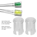 Miniatyrbillede 3 af 6: 100 stk. klare 5 mm nylonkapsler til LED-lys - Beskyttelsesdæksler til dioder