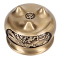 Miniatyrbilde 10 av 10: Rustfri messing røkelsebrenner med dekorativ metallholder og røkelsespinnerbase i bronse