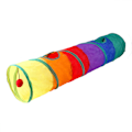 Miniatyrbilde 1 av 3: Cat Tunnel Trygg Miljøvennlig Interaktiv Rainbow Pet Play Tunnel for små kjæledyr Hunder Rett tunnel