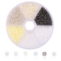 Miniatyrbild 2 av 5: DIY Glas Hirs Beads 6 Färgkombination white