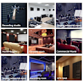 Miniatyrbild 7 av 8: 24ST 30*30*2,5 cm Ljudisolering Akustisk Wedge Studio Absorption Black 24pcs