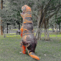Miniatyrbillede 2 af 4: Børn Voksen Dinosaur Oppustelige Cosplay Kostumer T-rex Anime Tegnefilm Festkjole Kostumer Halloween Pris brown