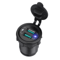 Miniatyrbilde 4 av 5: Flere USB-porter Socket Bil Dobbel hurtiglader