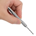 Miniatyrbild 5 av 6: Silver Mini Handborr i Aluminiumlegering med 10 Borr för Manuellt Träarbete