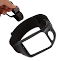 Miniatyrbilde 10 av 10: 2-i-1 Elastisk Flettet Nylon Sportsklokke Erstatningsrem for TOMTOM Runner3 Matt Svart