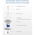 Miniatyrbild 4 av 7: 2,4L katt- och hundvattenfontän-automatisk vattenfontän för husdjur