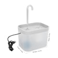 Miniatyrbild 4 av 7: 1,5L kattvattenfontän Tyst automatiskt cirkulationsflöde Vattentät dricksfontän för husdjur med armbågsmunstycke Transparent Vit Transparent White 1.5L