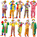 Miniatyrbild 3 av 3: Clownkostymer för vuxna till Halloween, jul, födelsedagar och fester - för män och kvinnor, scenkostymer Green half and half clown