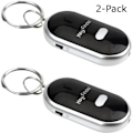 Miniatyrbilde 1 av 3: 2-Pack Nøkkelfinner SVART Nøkkelfinner Nøkkelfinner Whistle black