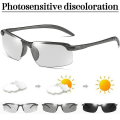 Miniatyrbild 1 av 2: Män kör golfglasögon med Uv400 Photochromic Lens Solglasögon B