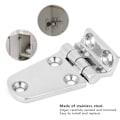 Miniatyrbillede 7 af 10: Forstærket 316 Rustfrit Stålhængsel Hardware til Hjemmekabinet Installation - Dimensioner: 70 x 37 mm