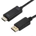 4K x 2K DP til HDMI-konverterkabel, kabellængde: 1,8 m Black