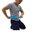 Pikkukuva 1 / 9: Massageroller med 5 spikbollar - triggerpunkthieronta blue