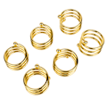 Miniatyrbilde 9 av 10: 8 stk. Gull Spiral Serviettringer - Elegante Metall Serviettringer for Bryllup, Bursdag, Middag og Familiefest med Rustbeskyttelse