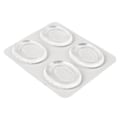 Miniatyrbilde 3 av 4: 4 stk Drum Mute Pad Silikon Transparent Myk selvklebende Drum Dempere Lyddemper Pads