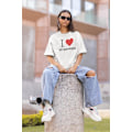 Miniatyrbilde 4 av 5: elsker kjæresten min eller kjæresten min t-skjorte print unisex XL xl