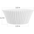 Miniatyrbillede 7 af 7: Standard hvide cupcake liners 500 Count, ingen lugt, fødevaregodkendt og fedttætte bagebægre papir White 500pcs