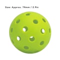 Miniatyrbillede 3 af 5: 12 STK 74mm 40 huller pickleballs PE plast høj elasticitet pickleball udendørs hulkugler Grøn