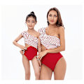 Miniatyrbild 1 av 3: Baddräkt kvinna tjej, baddräkt printed bikini, vuxna barn mor och dotter badkläder (1 st) Kid 164 cm