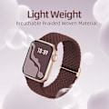 Miniatyrbillede 3 af 5: Flettet Stretchy Solo Loop kompatibel til Apple Watch Band 4pcs 4 38/40/41mm
