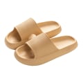 Miniatyrbilde 1 av 7: Lette tøfler Comfort Casual tøfler Strandsandaler med åpen tå plattform Khaki 42-43
