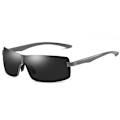 Pikkukuva 1 / 5: Ulkoilu Aurinkolasit Anti-UV Polarisoidut Aurinkolasit Miesten Kalastus ja Ajo - Aseen runko mustat ja harmaat linssit Gun Frame Black and Gray Lenses