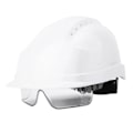 Pikkukuva 2 / 10: Goggle-Visierhelm mit integrierten Sicherheitsmerkmalen (Weiß)