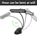 Miniatyrbillede 3 af 5: Justerbare USB Clip-On LED Skrivebordslamper med Genopladeligt Batteri til Nodestativer