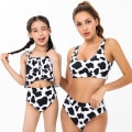 Pikkukuva 1 / 2: Uimapuku nainen tyttö, uimapuku printed bikinit, aikuisten lasten äiti ja tytär uima-asut (1 kpl) Adult S