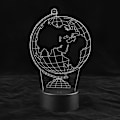 Miniatyrbilde 2 av 10: Mini Globusformet LED Nattelys - 7 Farger Visuell Optisk Lampe for Hjemmedekorasjon og Gave