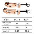 Miniatyrbild 4 av 4: 1 par massivt trä Lotus Shoe Support Shoe Expander Spring Wood