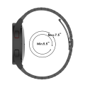 Miniatyrbillede 7 af 10: Samsung Galaxy Watch 4 Samsung Watch 4 Classic Reservedele Armbånd i rustfrit stål med tre perler (sort) Svart