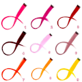 Miniatyrbillede 2 af 5: Clip-on loops / Hair extensions - 24 farver 18. Neon grön